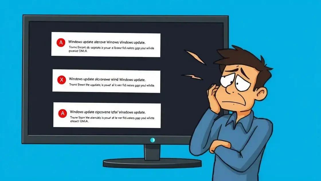 Common signs of problematic updates Common signs of problematic updates